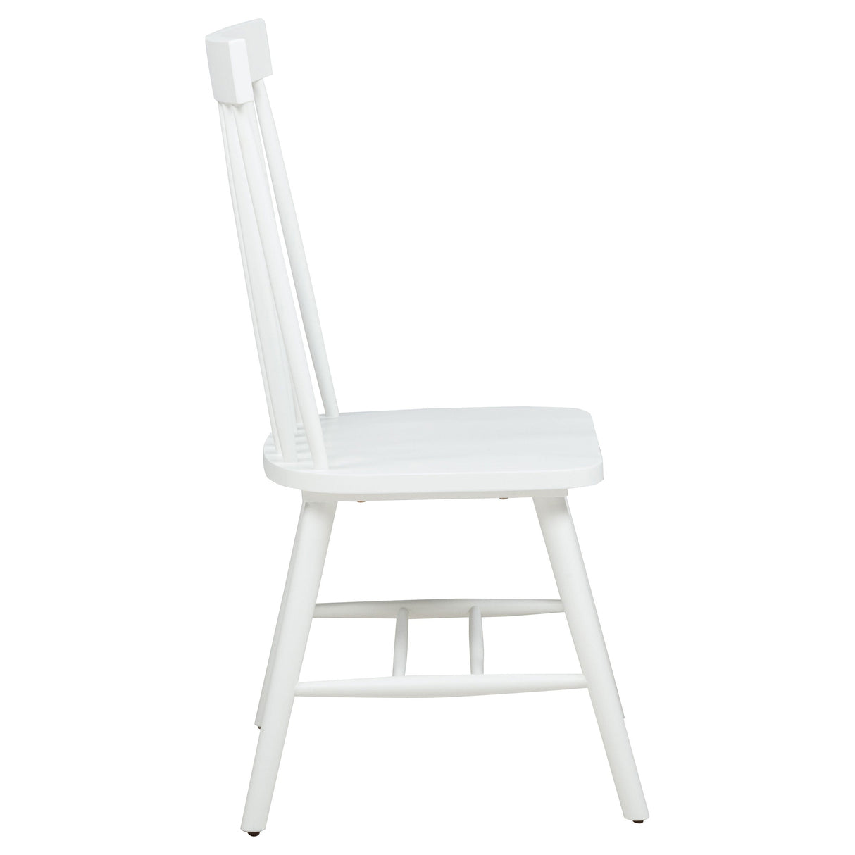 Andrews White Windsor Spindle Back Dining Side Chair (Set of 2) by Coaster at Eve Furniture