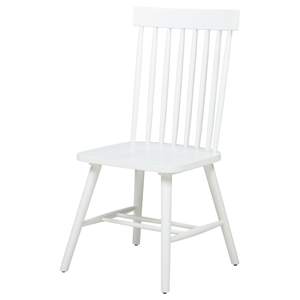 Andrews White Windsor Spindle Back Dining Side Chair (Set of 2) by Coaster at Eve Furniture