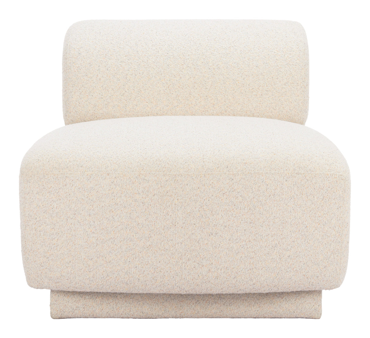 Anese Multigrain Beige Accent Chair by Zuomod at Eve Furniture