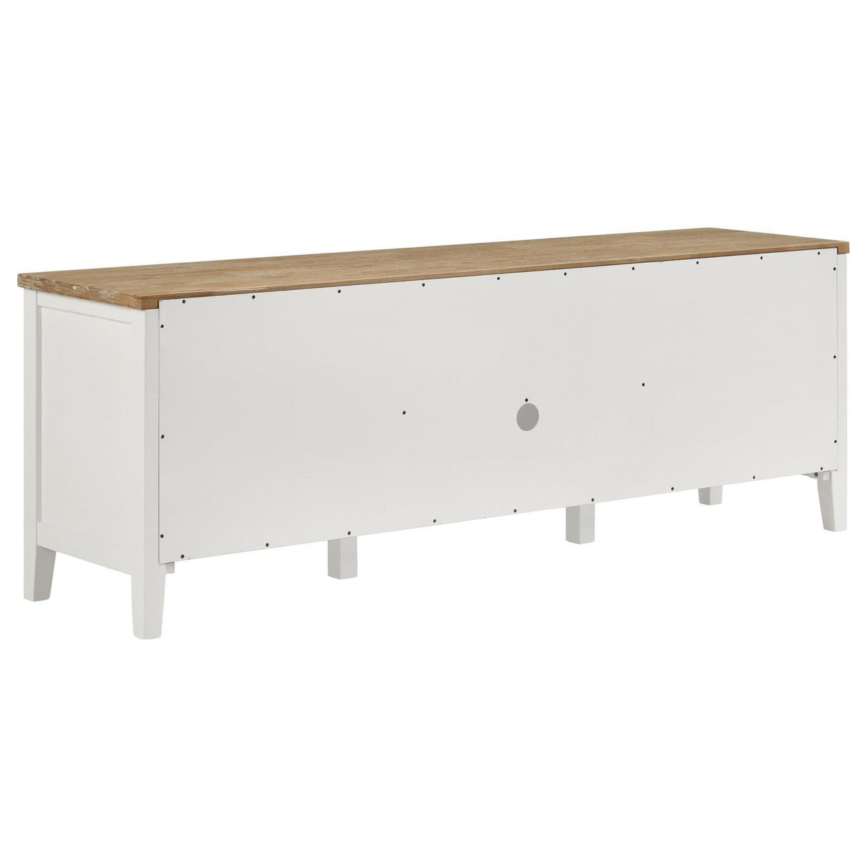 Angela Brown and White 2-door Wooden 67" TV Stand by Coaster at Eve Furniture