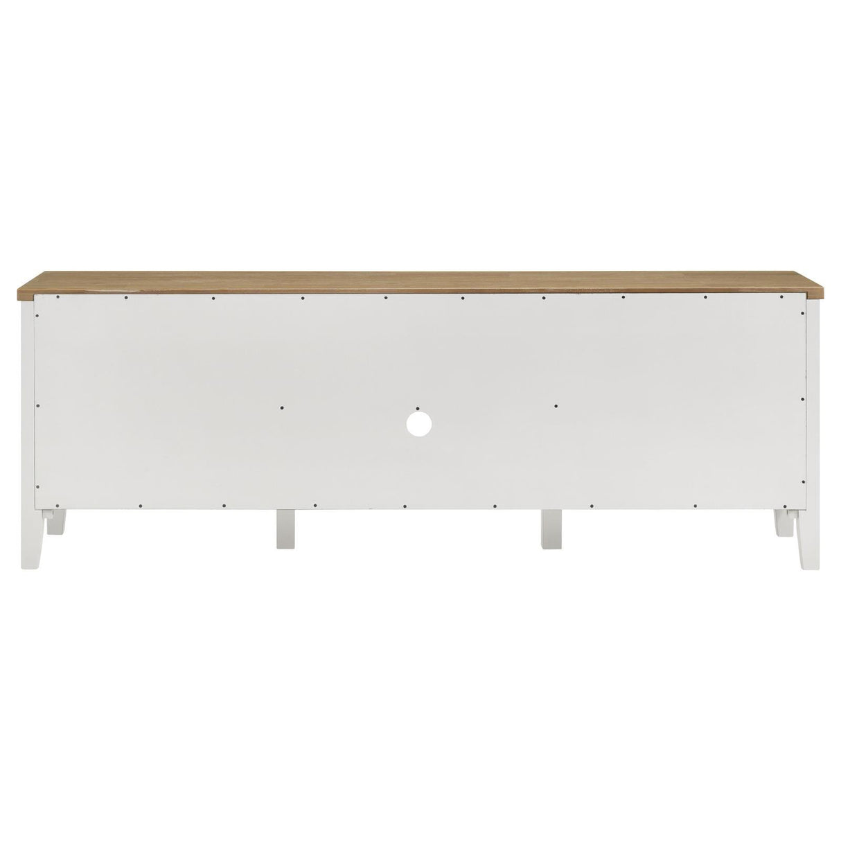 Angela Brown and White 2-door Wooden 67" TV Stand by Coaster at Eve Furniture