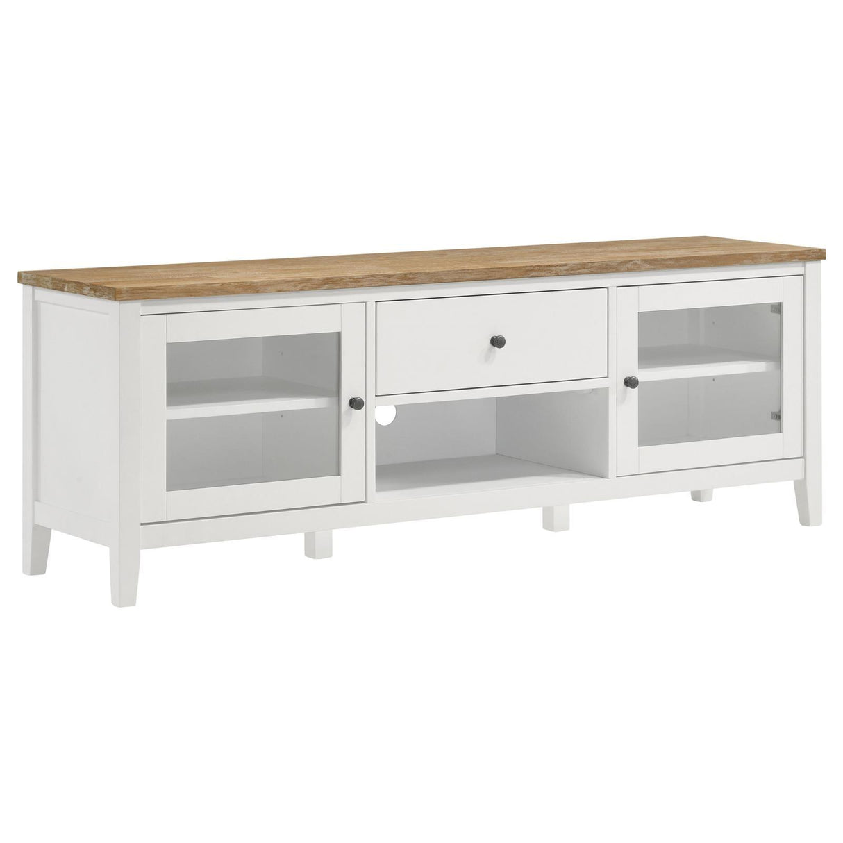 Angela Brown and White 3-piece Entertainment Center With 67" TV Stand by Coaster at Eve Furniture