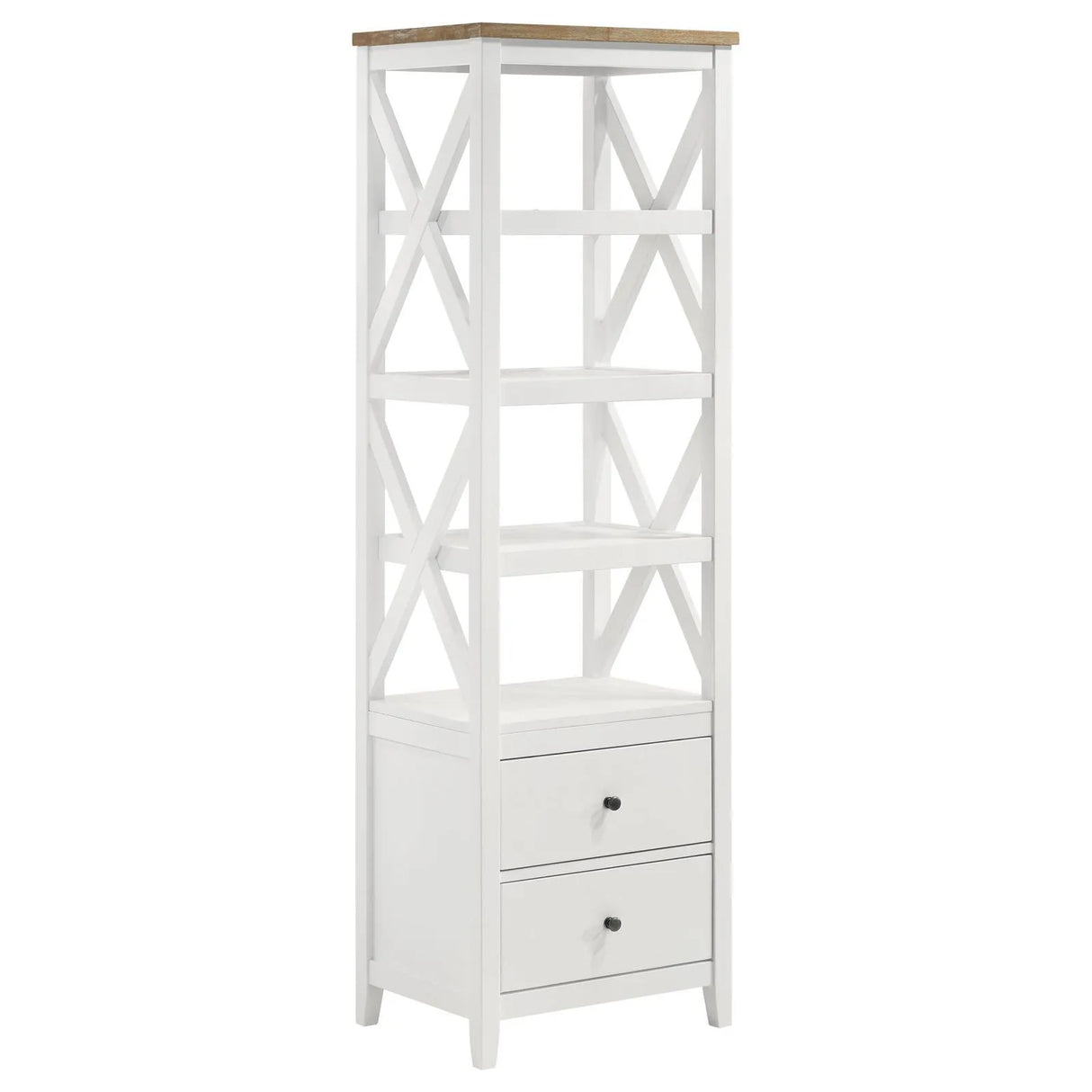 Angela Brown and White 3-piece Entertainment Center With 67" TV Stand by Coaster at Eve Furniture