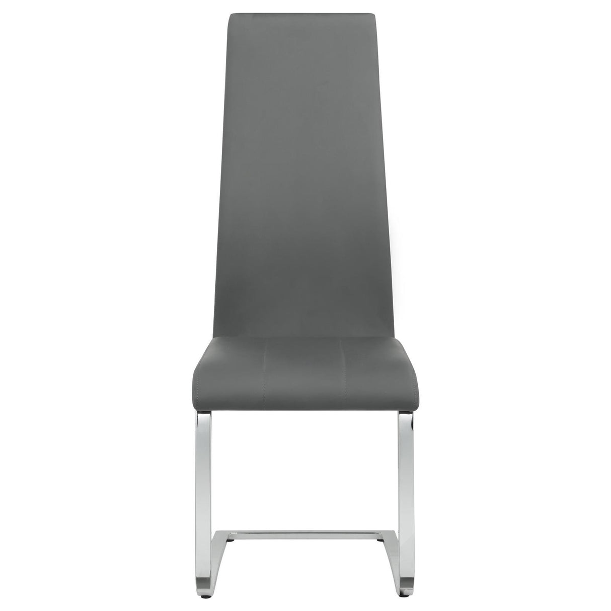 Anges White High Gloss/Grey 5-Piece Dining Set by Coaster at Eve Furniture