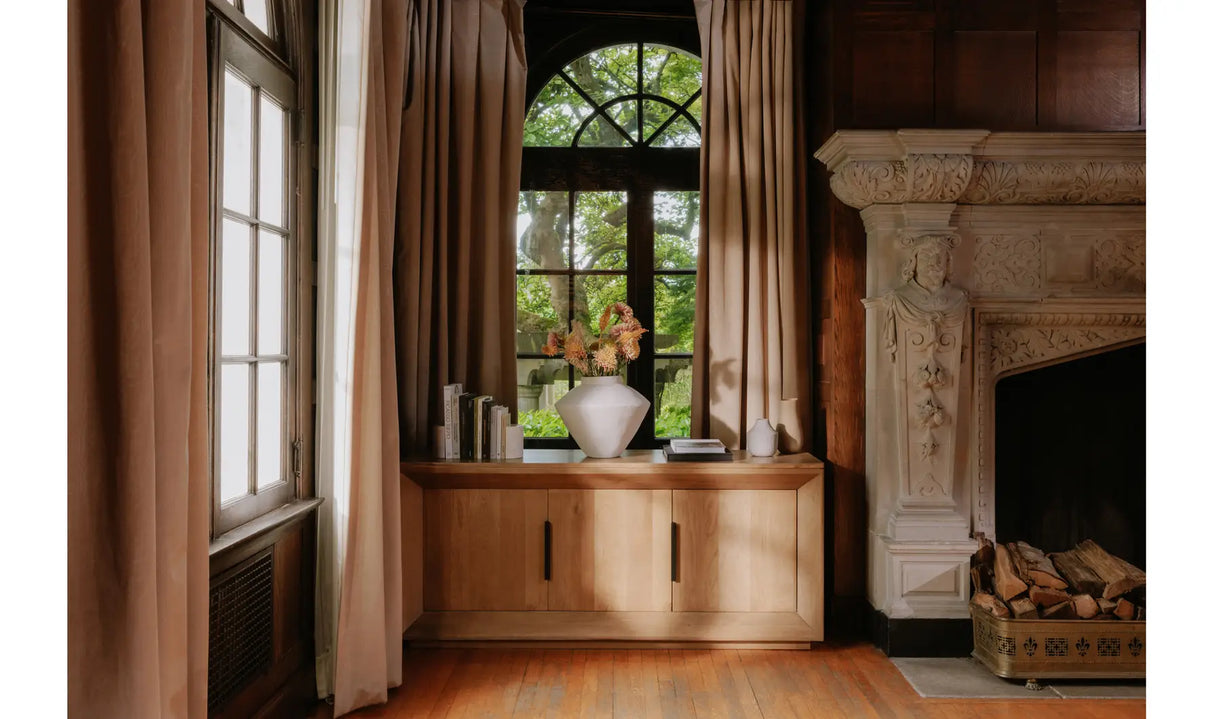 Angle Large Oak Sideboard by Moe's Home at Eve Furniture