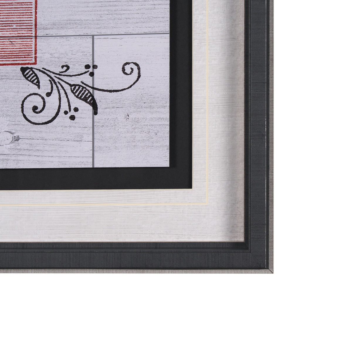 Animal Bill of Sales II Gray Wood Mercana Studio Hand Embellished Framed Art Print Matted under Glas by Mercana at Eve Furniture