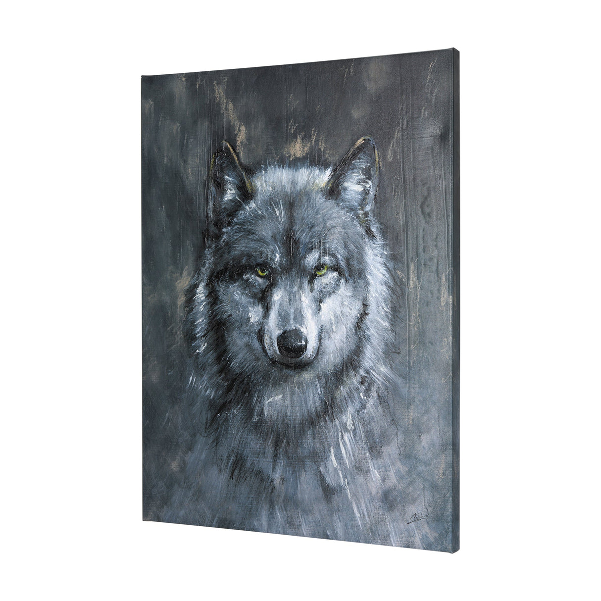 Animal Portrait II by Mercana Studio a Hand Embellished Textured Canvas by Mercana at Eve Furniture
