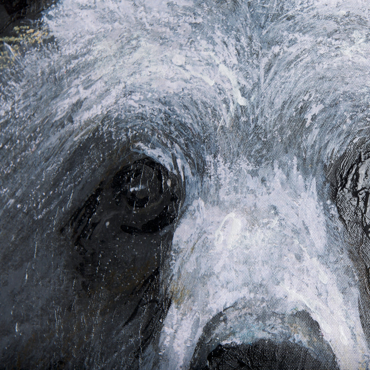 Animal Portrait III by Mercana Studio a Hand Embellished Textured Canvas by Mercana at Eve Furniture