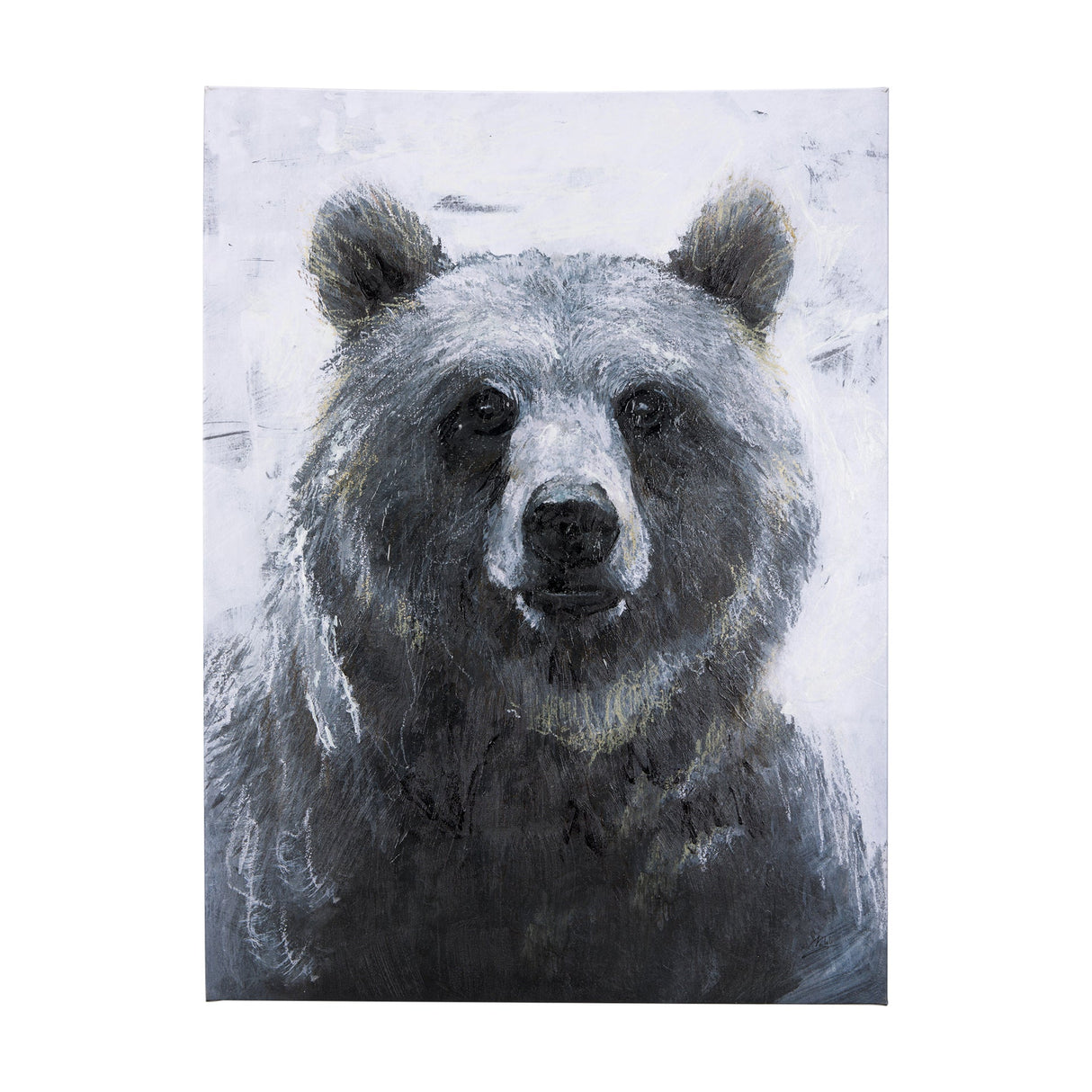 Animal Portrait III by Mercana Studio a Hand Embellished Textured Canvas by Mercana at Eve Furniture