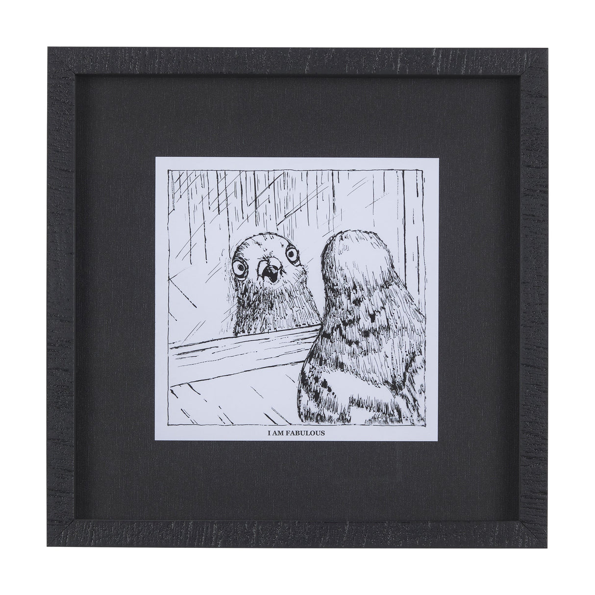 Animal Talk I by Mercana Studio a Framed Art Print Matted under Glass by Mercana at Eve Furniture