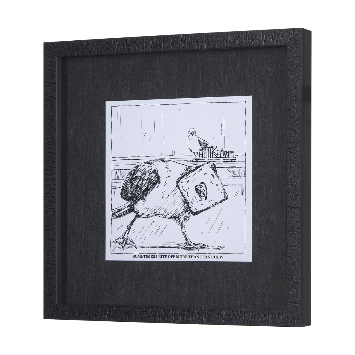Animal Talk II by Mercana Studio a Framed Art Print Matted under Glass by Mercana at Eve Furniture