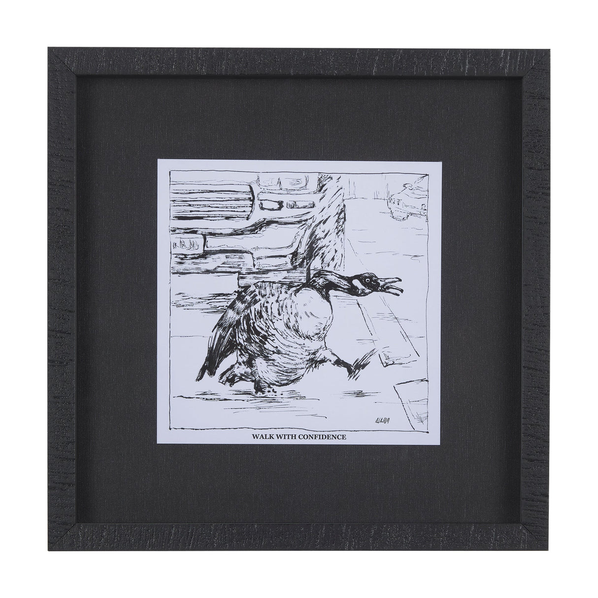 Animal Talk IV by Mercana Studio a Framed Art Print Matted under Glass by Mercana at Eve Furniture