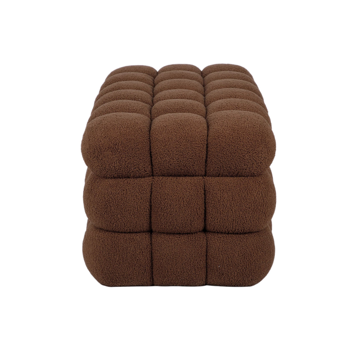 Anita 39" Faux Shearling Storage Bench With Reversible Tray Top by TOV Furniture at Eve Furniture