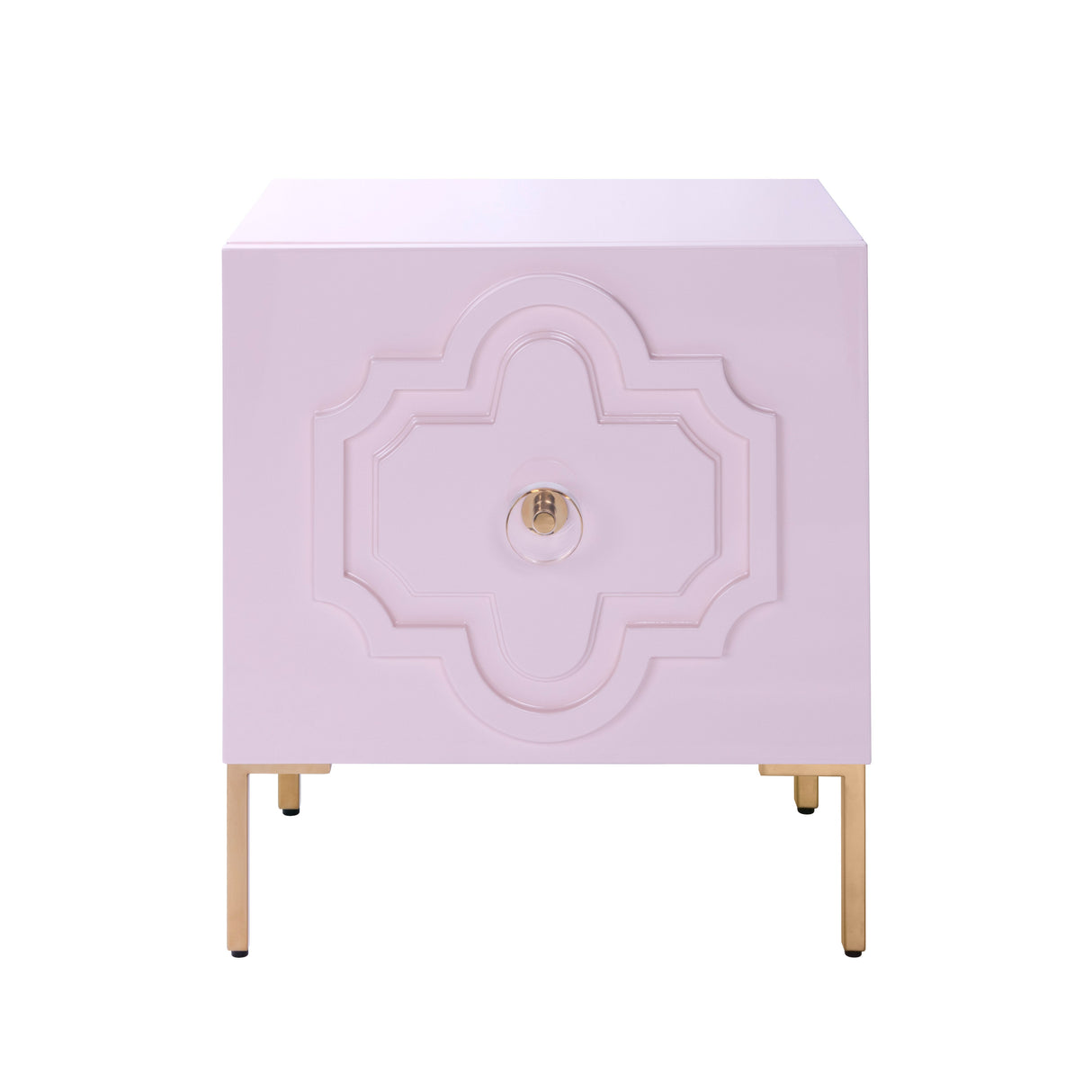 Anna Pink Lacquer Side Table by TOV Furniture at Eve Furniture
