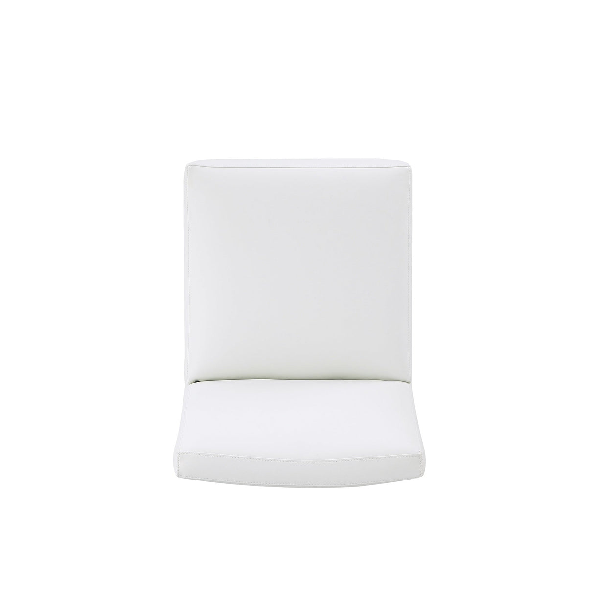 Anna Square Faux Leather Dining Chair in Cream (set of 2) by Manhattan Comfort at Eve Furniture