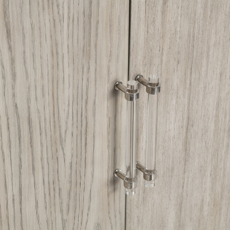 Annabelle Cream/Brown 4 Door Sideboard by Crestview at Eve Furniture