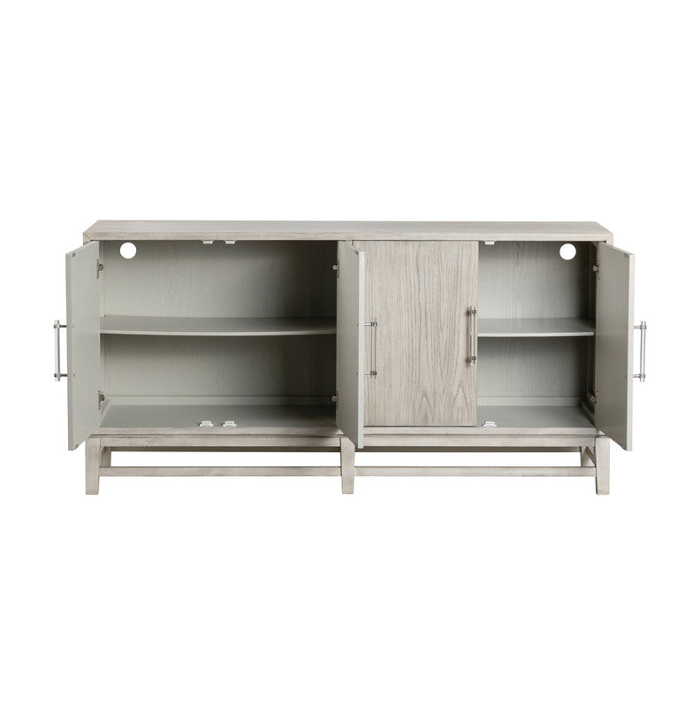 Annabelle Cream/Brown 4 Door Sideboard by Crestview at Eve Furniture