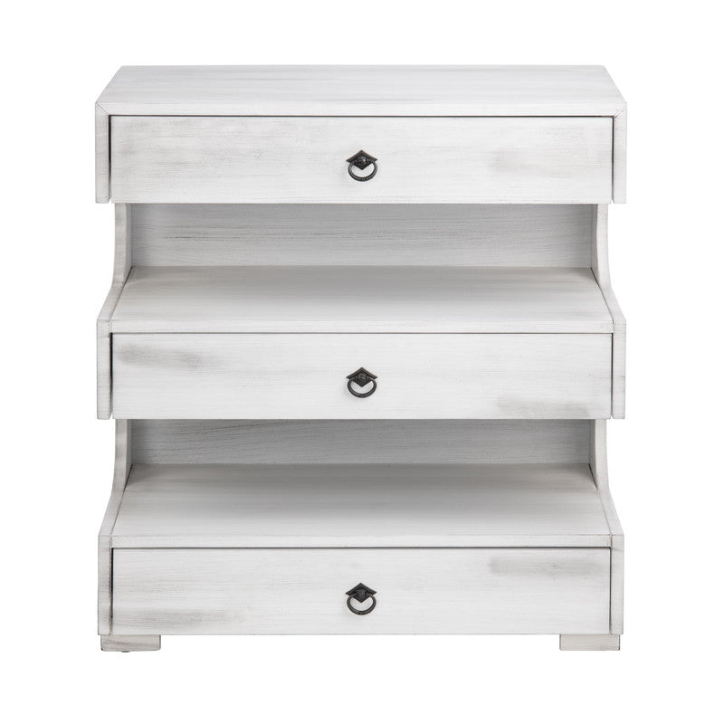 Annapolis White/Gray Chest by Crestview at Eve Furniture