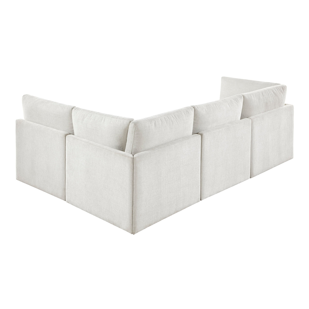 Annex Beige 4-Piece Chenille Modular Sectional by Homelegance at Eve Furniture