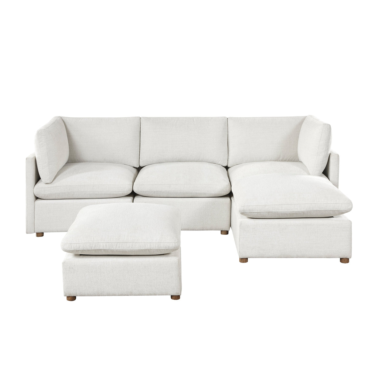 Annex Beige 5-Piece Modular Sectional