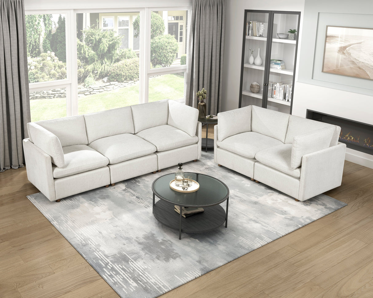 Annex Beige Chenille Sofa