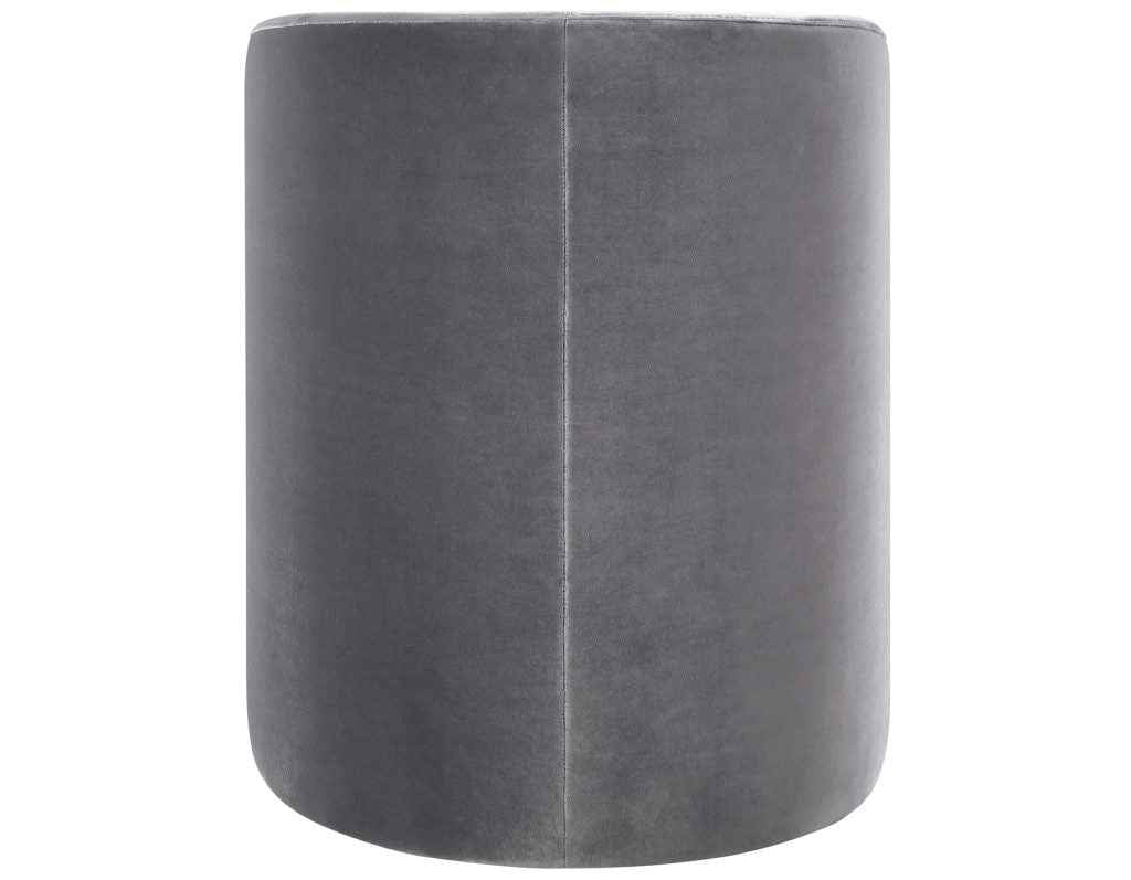 Annie Gray Velvet Barrel Chair w/Casters, Set of 2 by Steve Silver at Eve Furniture
