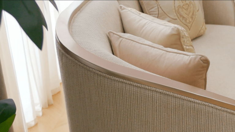 Anousheh Beige/Gold 3-Piece Living Room Set by Homey Design at Eve Furniture