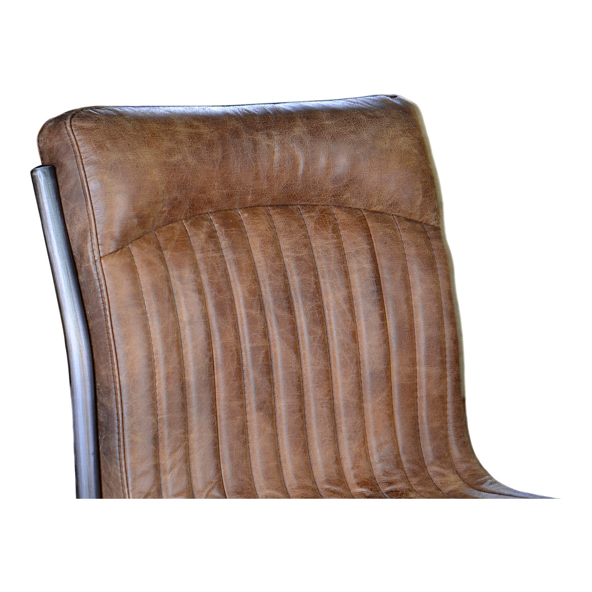 Anse Brown Leatherl Dining Chair (Set of 2) by MOES at Eve Furniture
