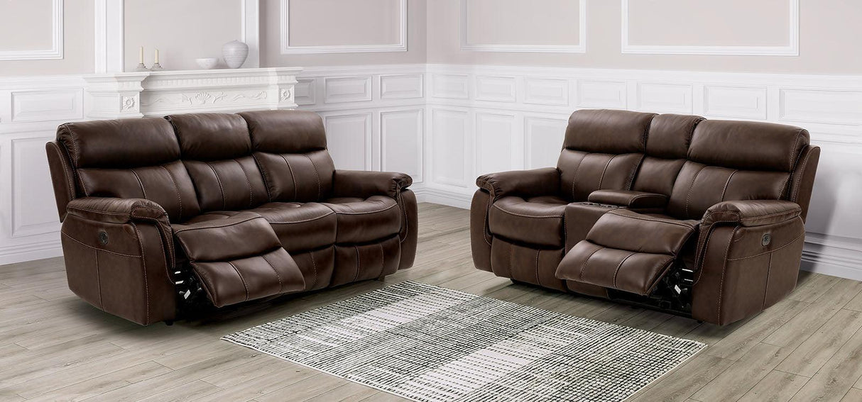 Antenor Brown Power Loveseat by Furniture of America at Eve Furniture