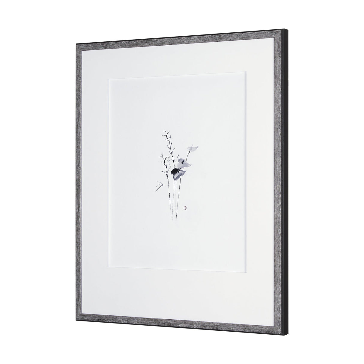 Anthurium I by Mercana Studio a Hand Embellished Textured Framed Art Print Matted under Glass by Mercana at Eve Furniture