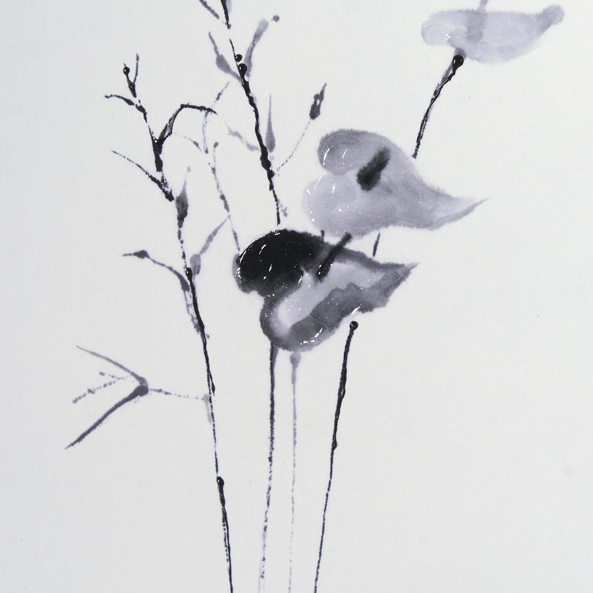 Anthurium I by Mercana Studio a Hand Embellished Textured Framed Art Print Matted under Glass by Mercana at Eve Furniture