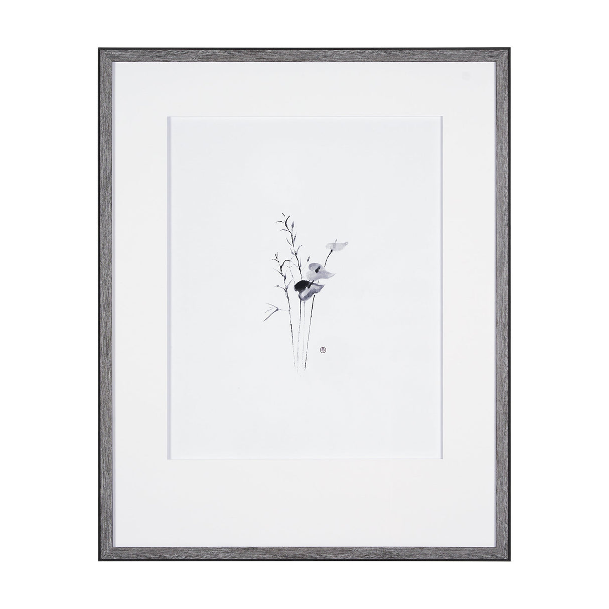 Anthurium I by Mercana Studio a Hand Embellished Textured Framed Art Print Matted under Glass by Mercana at Eve Furniture
