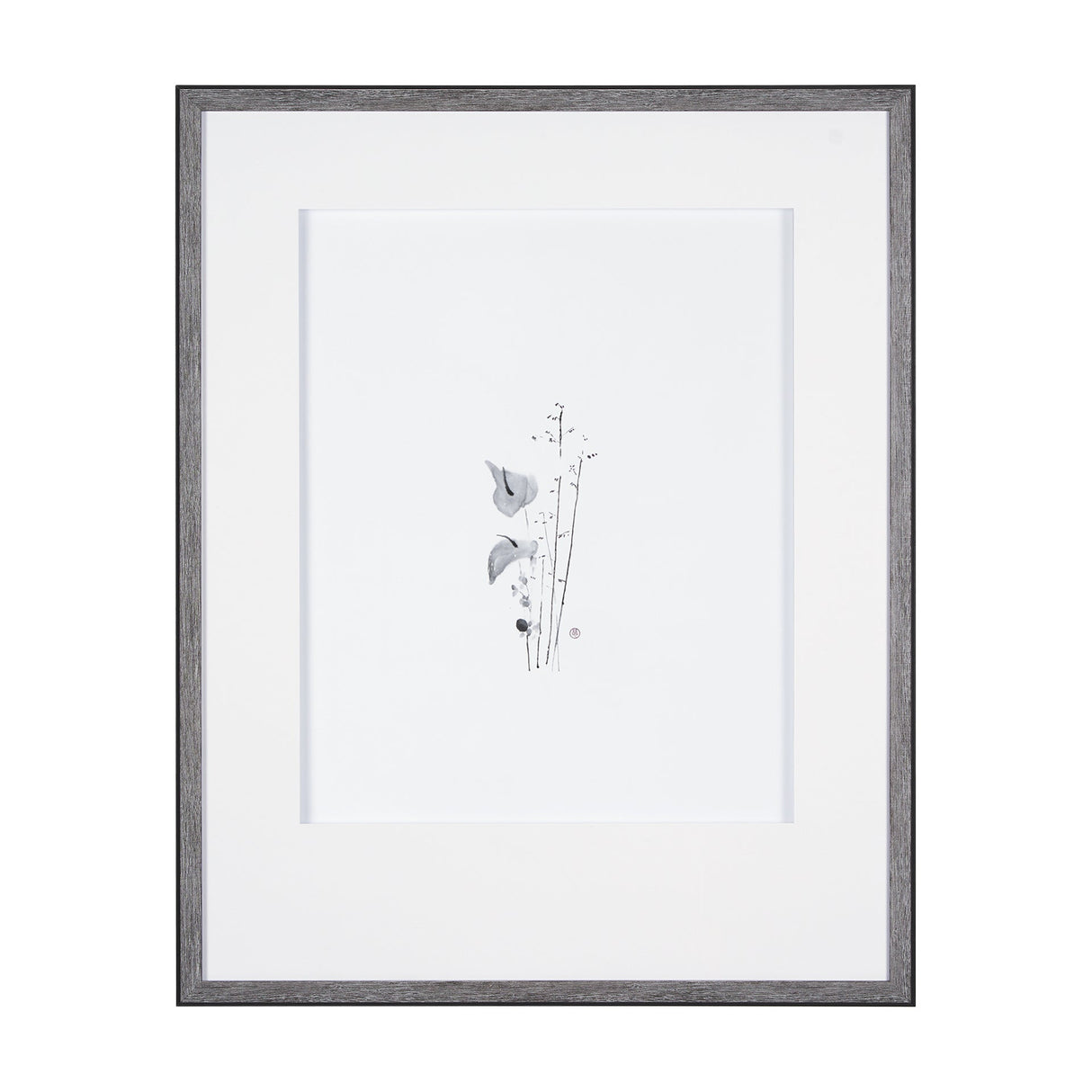 Anthurium II by Mercana Studio a Hand Embellished Textured Framed Art Print Matted under Glass by Mercana at Eve Furniture