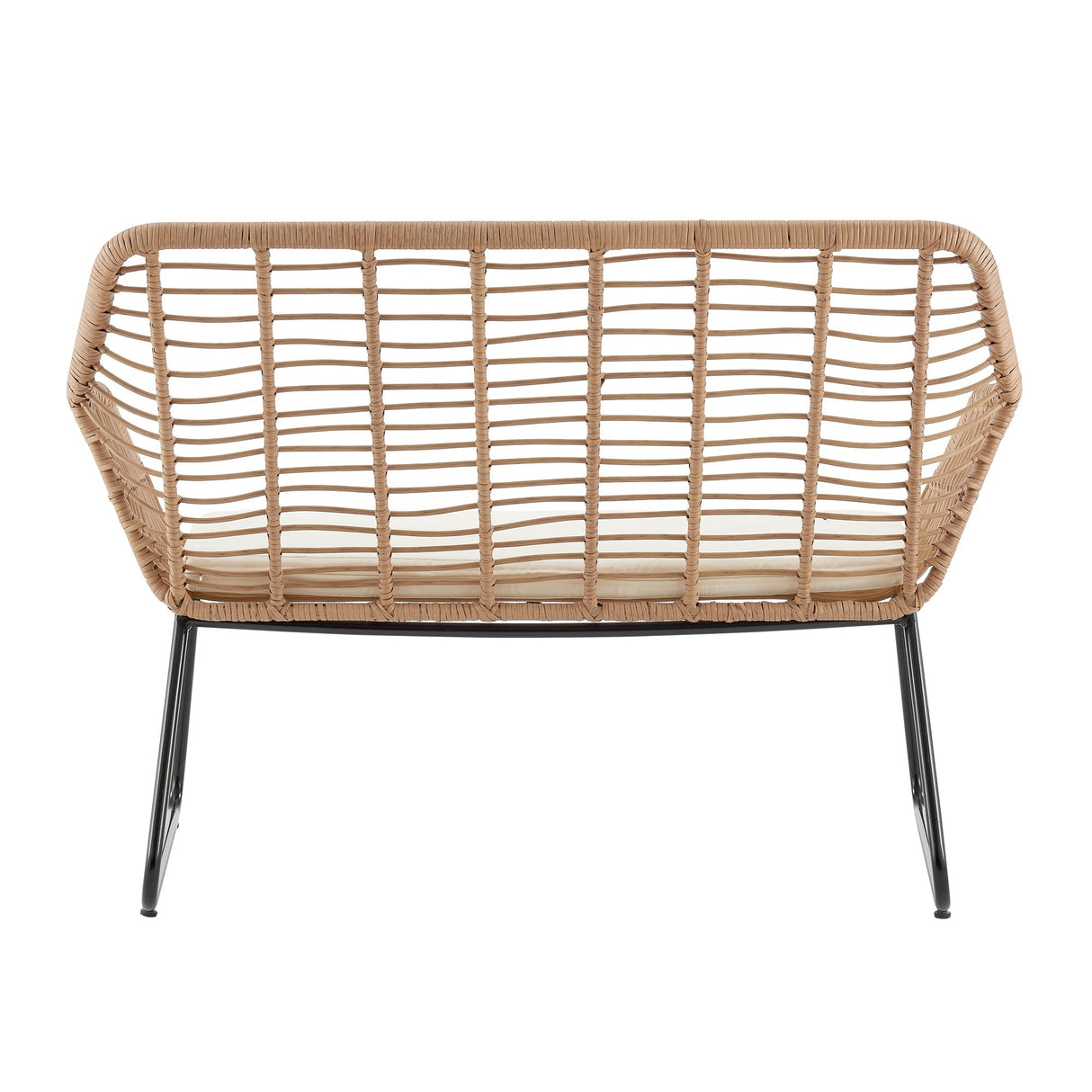 Antibes 2.0 Patio 4-Person Conversation Set with Coffee Table with Cream Cushions by Manhattan Comfort at Eve Furniture