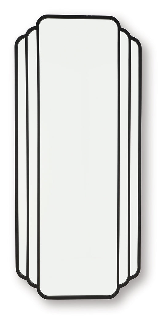 Antigone Black Floor Mirror by Ashley at Eve Furniture
