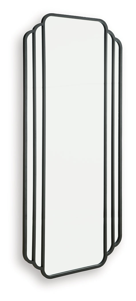 Antigone Black Floor Mirror by Ashley at Eve Furniture