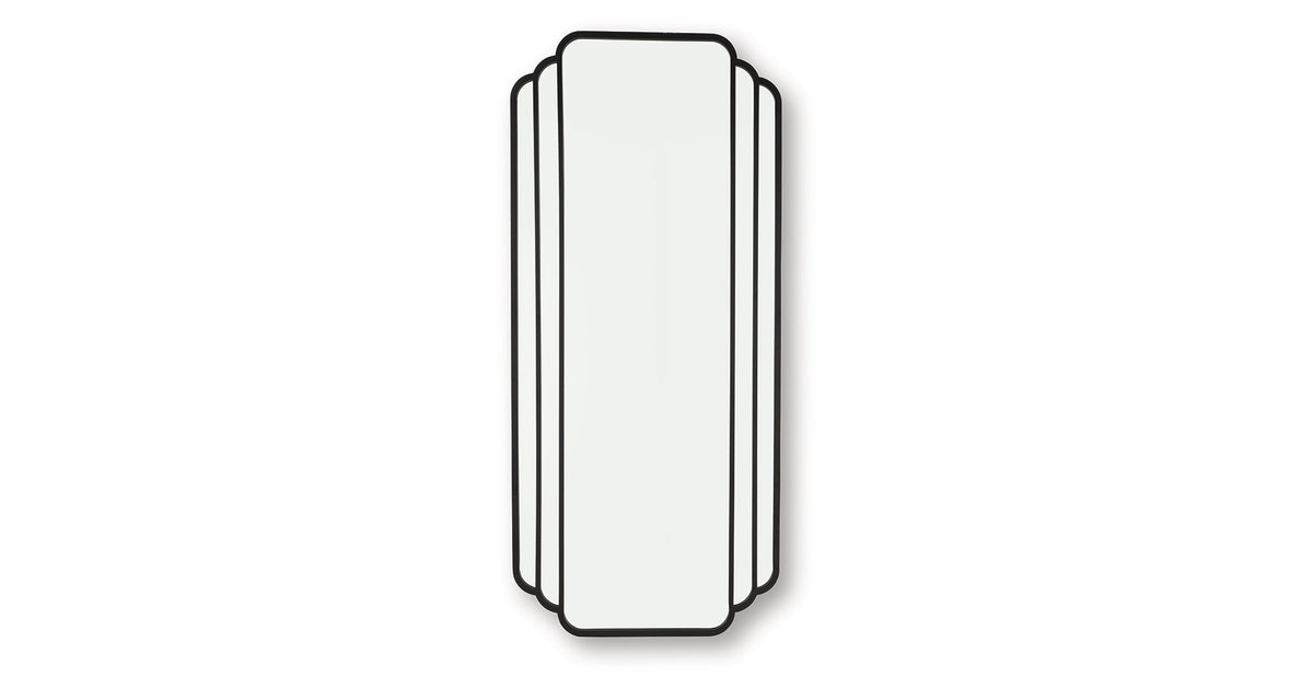 Antigone Black Floor Mirror by Ashley at Eve Furniture