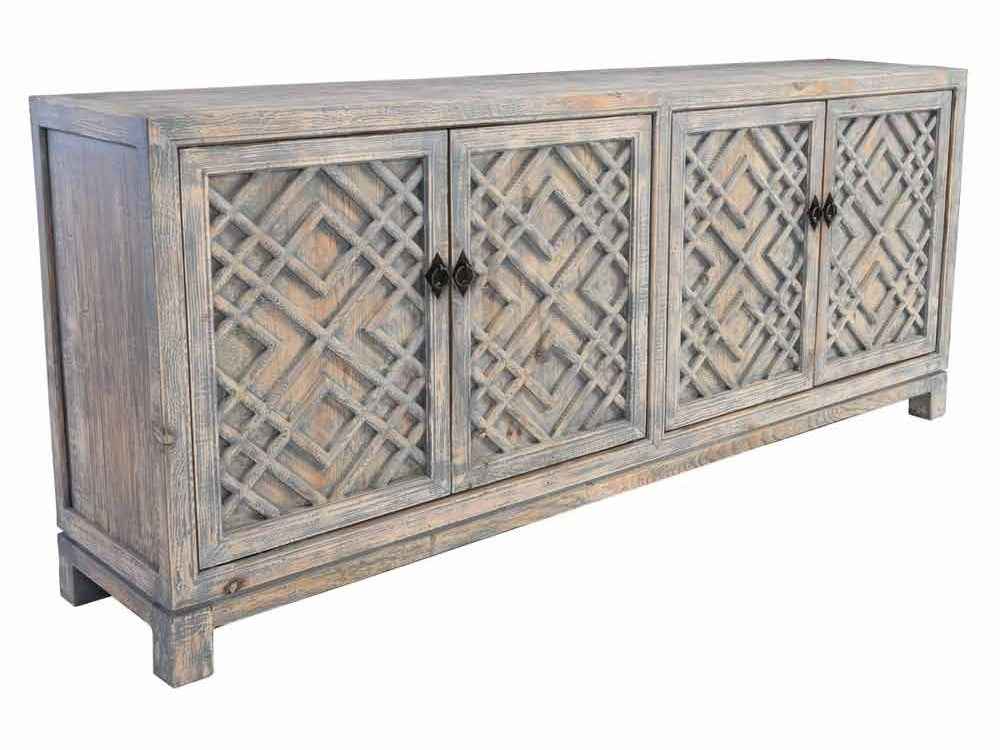 Antigua Timeworn Gray Cabinet by Classic Home at Eve Furniture