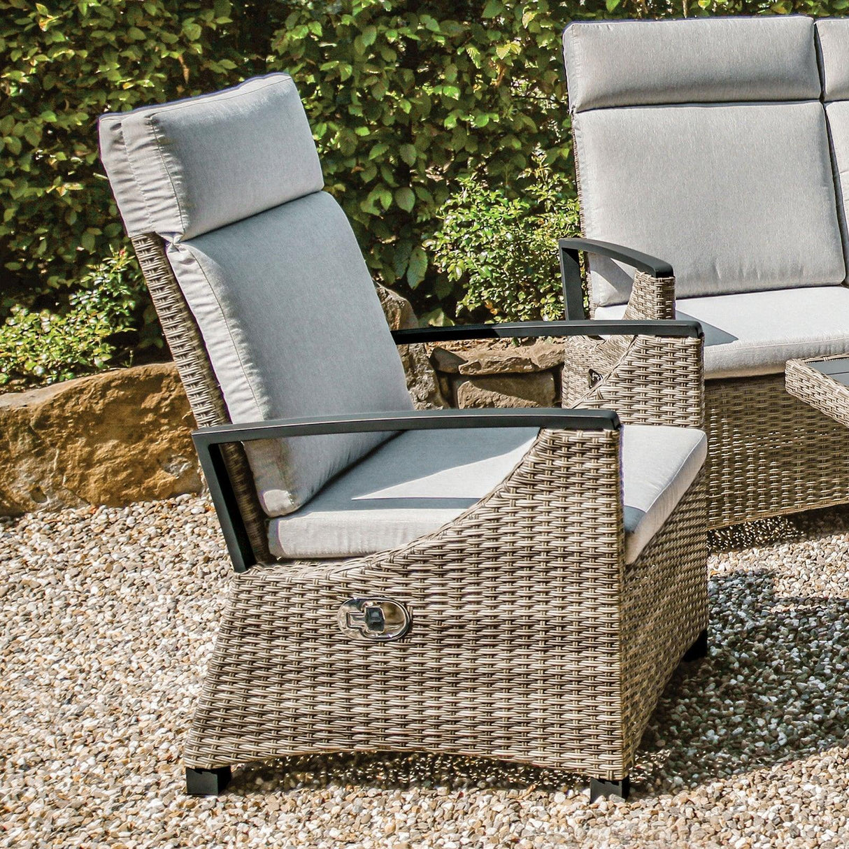 Antigua Gun Metal/Brown/Gray Arm Chair by Furniture of America at Eve Furniture