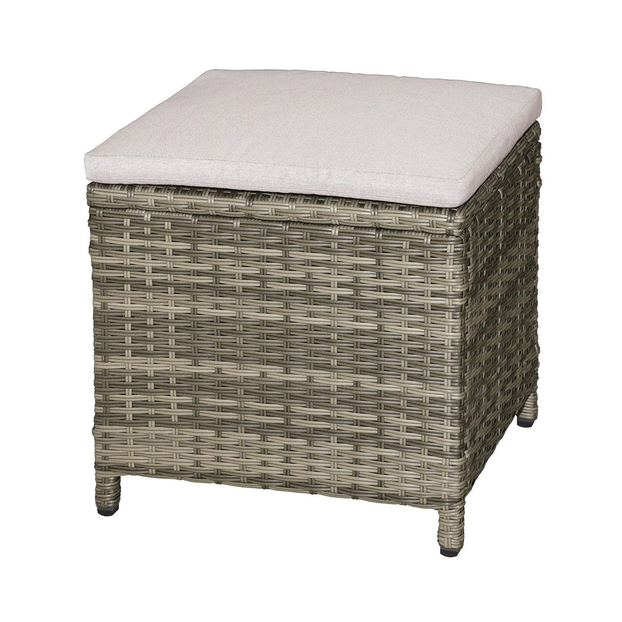 Antigua Gun Metal/Brown/Gray Ottoman (2/Ctn) by Furniture of America at Eve Furniture