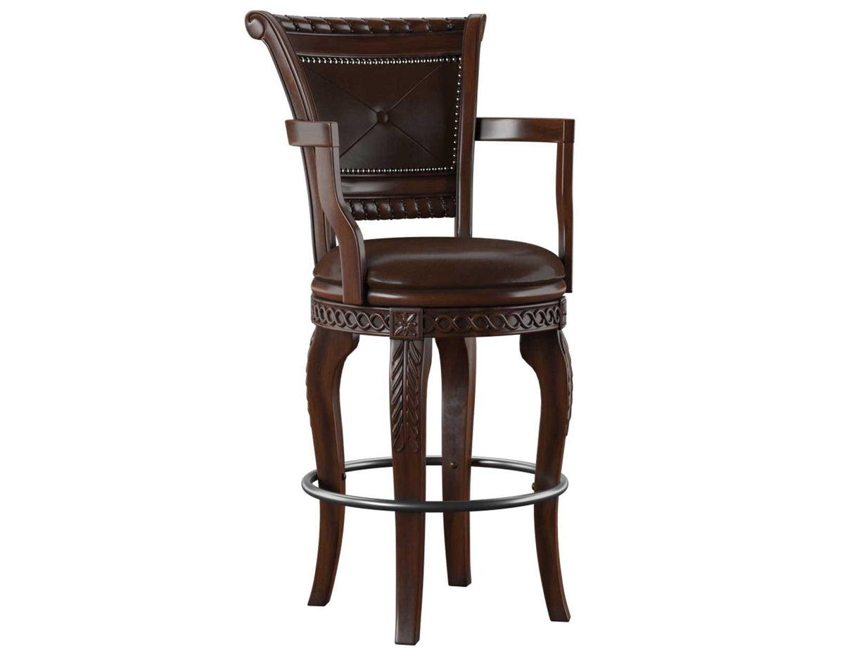 Antoinette 30″ Bar Stool,Swivel, Set of 2 by Steve Silver at Eve Furniture