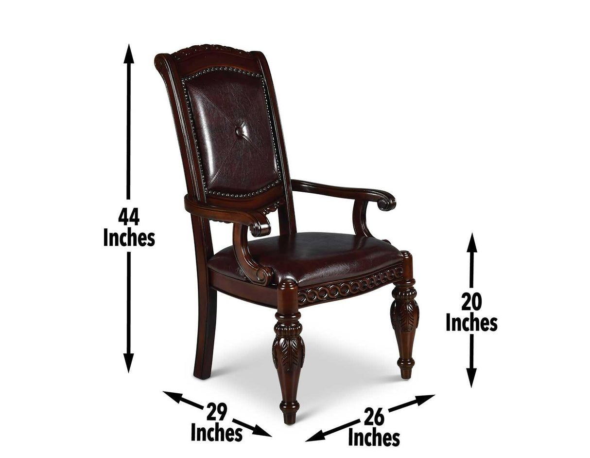 Antoinette Arm Chair, Set of 2 by Steve Silver at Eve Furniture