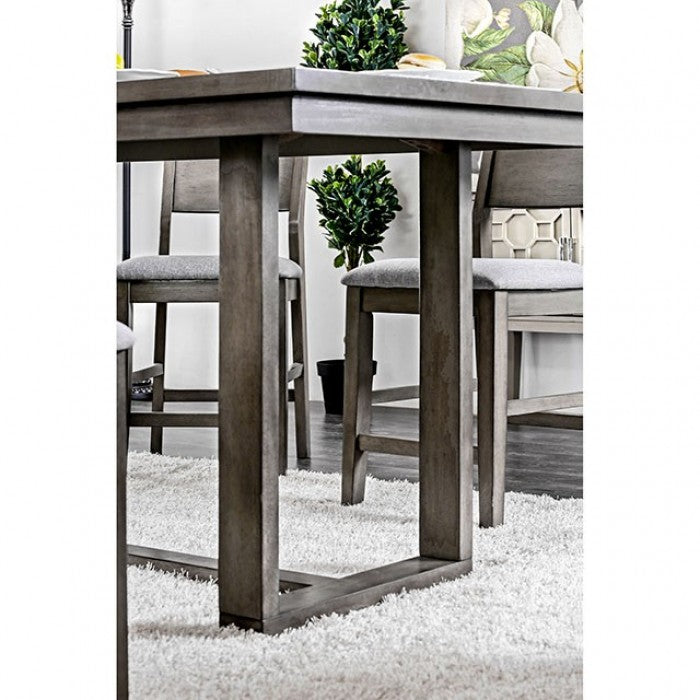 Anton Gray 7-Piece Counter Height Table Set by Furniture of America at Eve Furniture