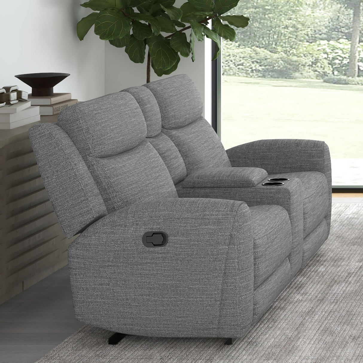 Antonius Gray Sofa & Loveseat by Furniture of America at Eve Furniture