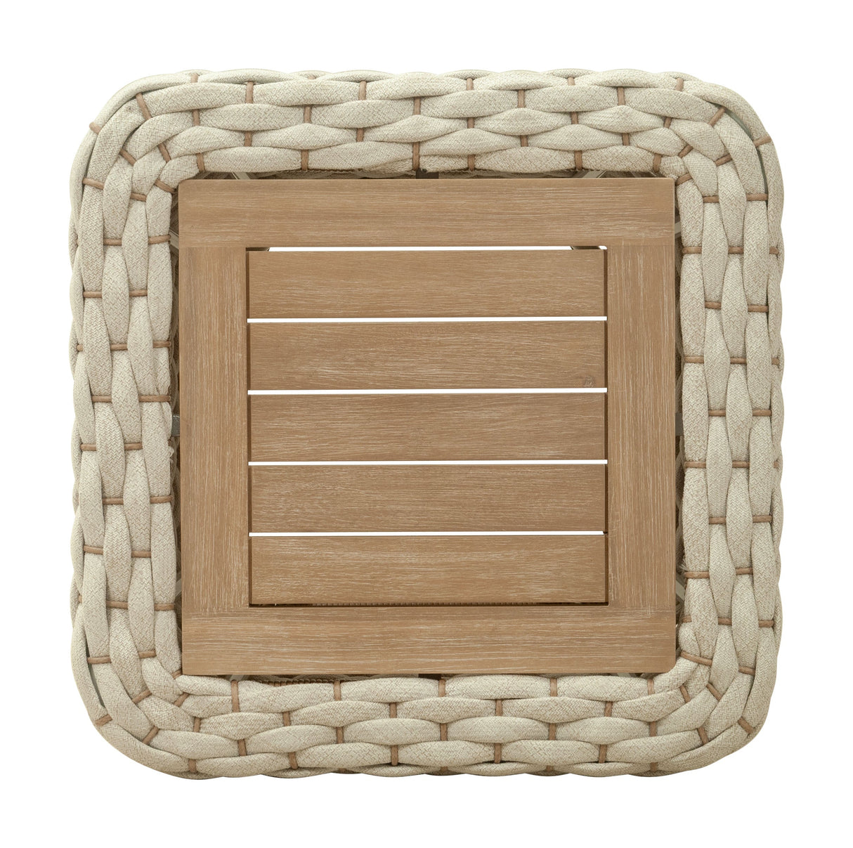 Antul White & Natural Outdoor Coffee Table by Zuomod at Eve Furniture