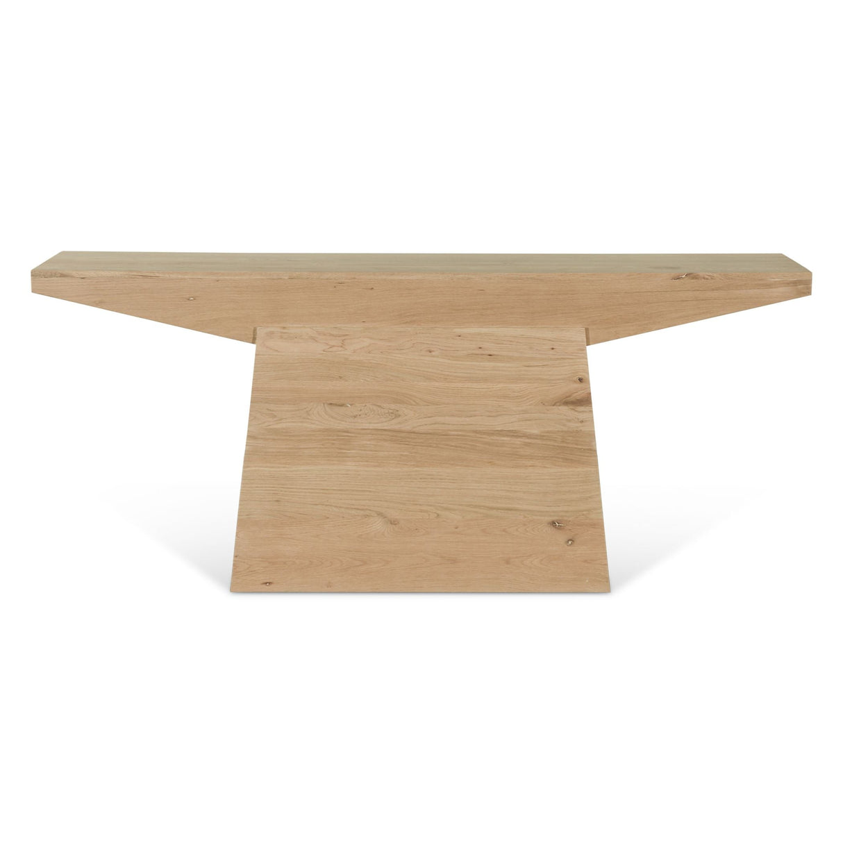 Anvil 68" Console Table in Natural Oak by Home Trends & Design at Eve Furniture