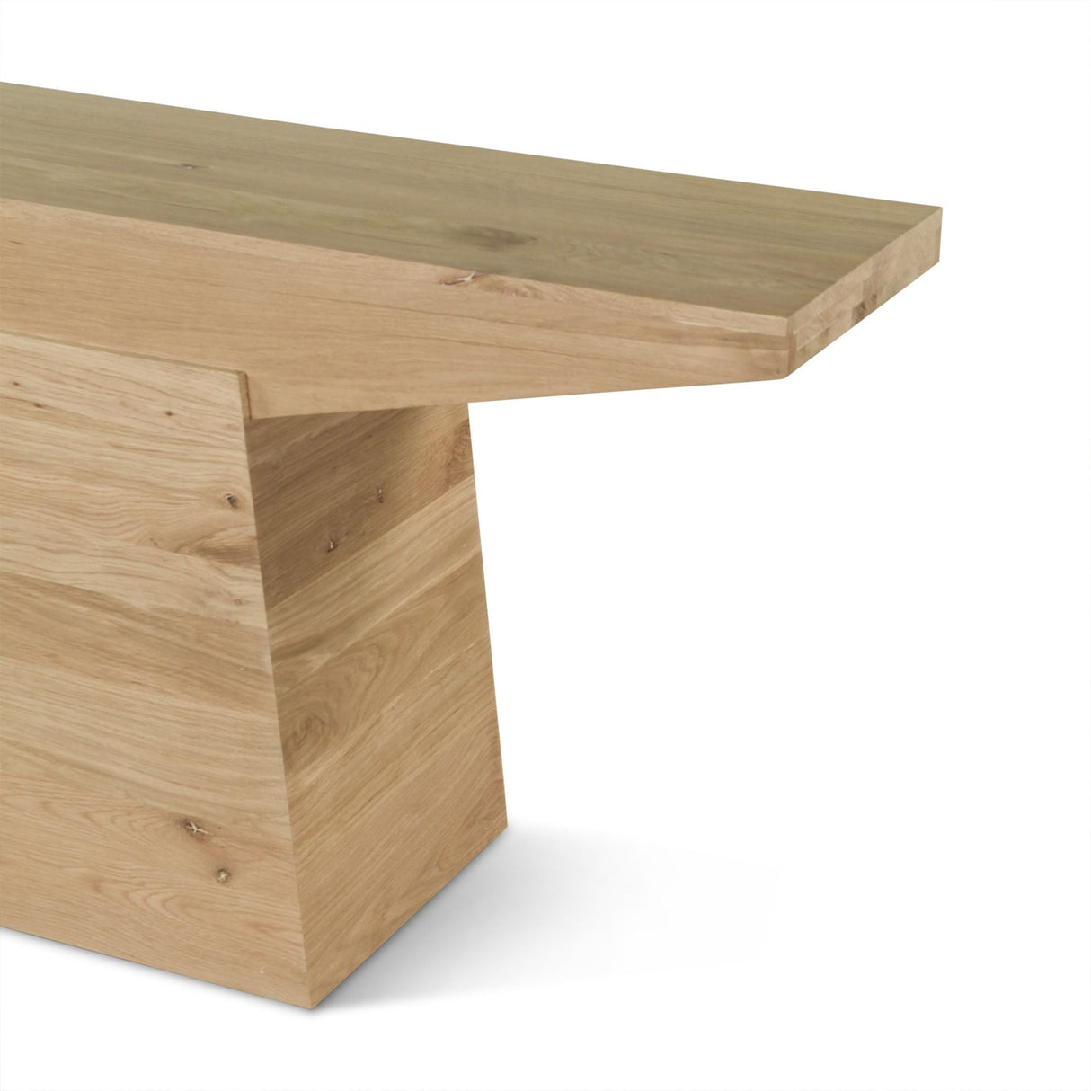 Anvil 68" Console Table in Natural Oak by Home Trends & Design at Eve Furniture
