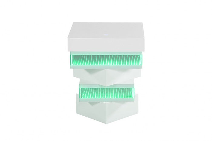 Anwar White End Table by Furniture of America at Eve Furniture