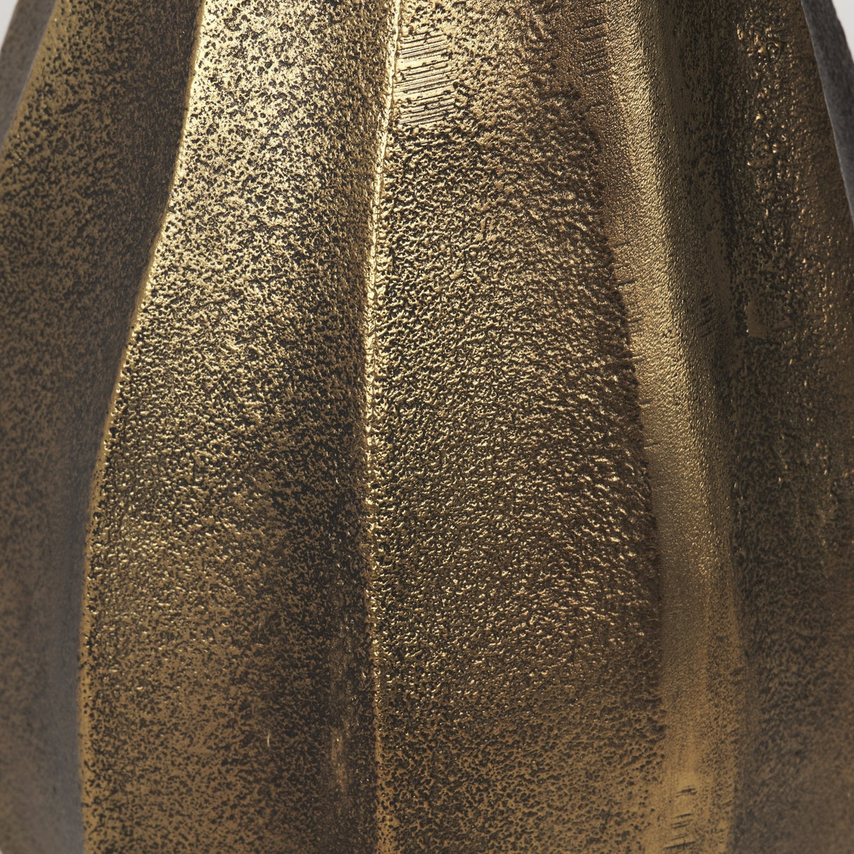 Anya Antiqued Brass Scalloped Petal Cast Metal Jug by Mercana at Eve Furniture