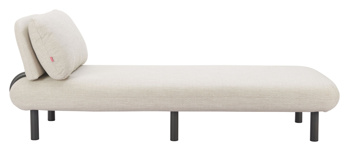 Aperto Beige Outdoor Chaise by Zuomod at Eve Furniture